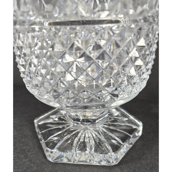 Heavy Footed Cut Crystal Candy Dish w/ Lid 10.25“ - Picture 4 of 7